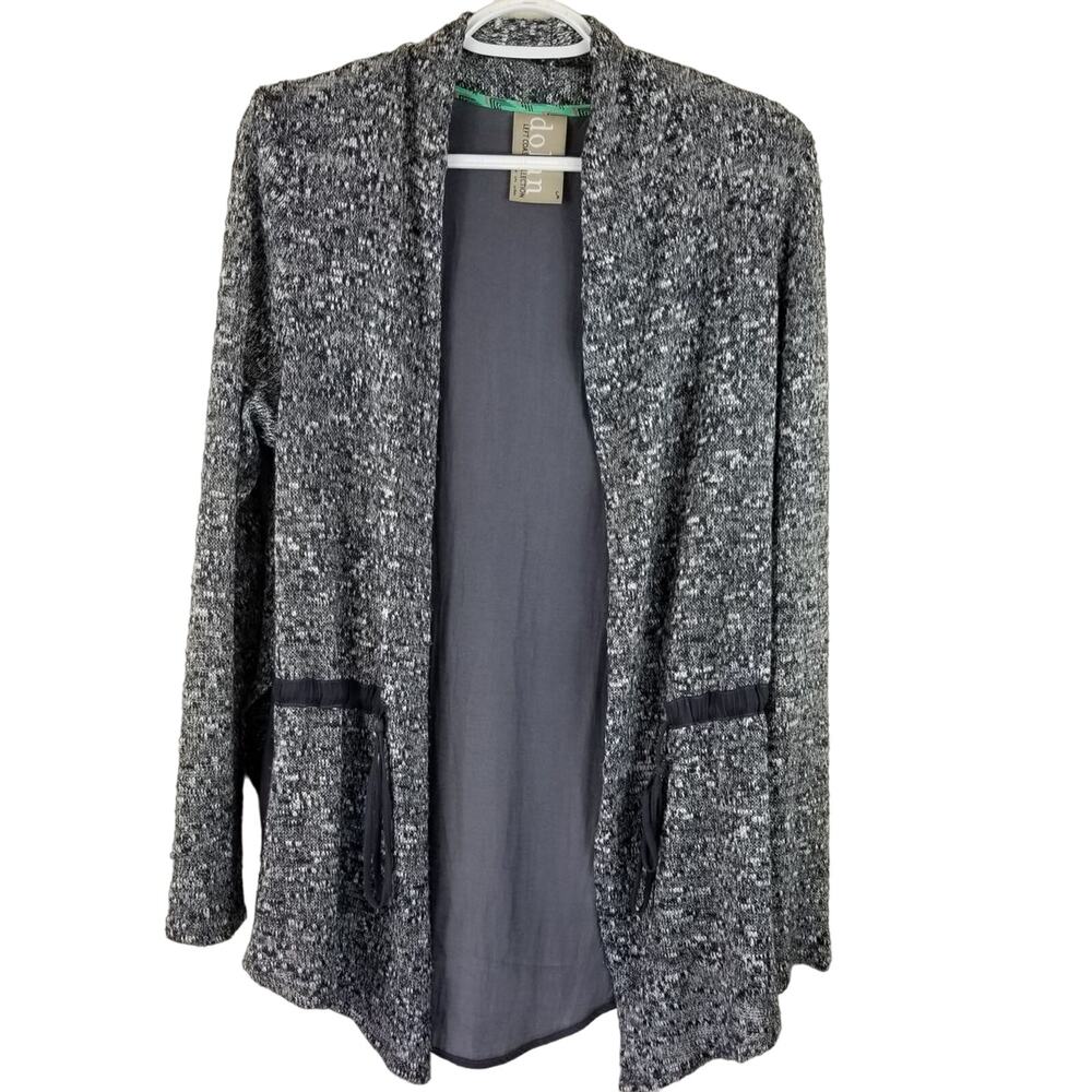 Anthropologie Dolan Heather Gray and Black Open Cartigan  Women's Sz S